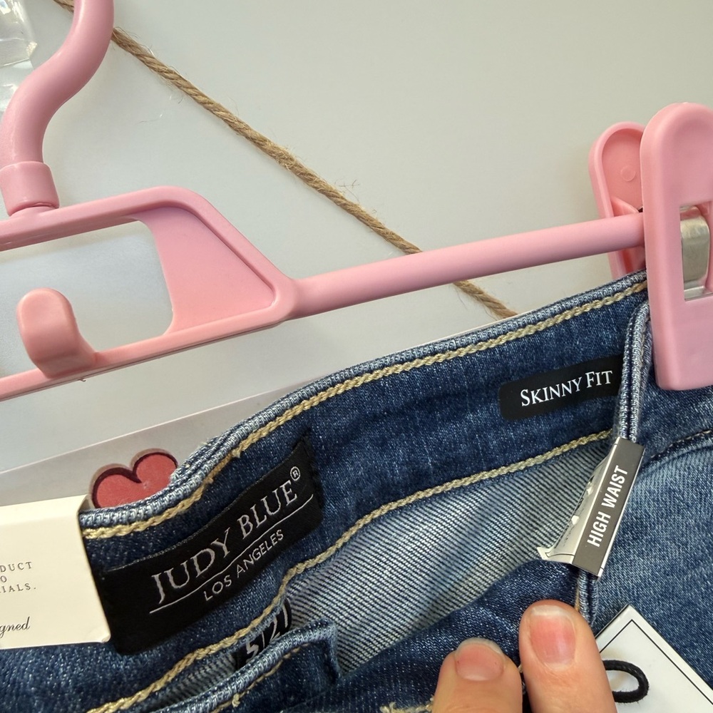 Judy Blue High Rise Denim Skinny 5 Button Jeans - Picture 8 of 10
